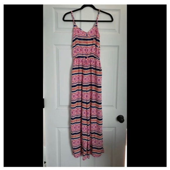abercrombie kids Other - ABERCROMBIE Kids Pink Boho Jumpsuit